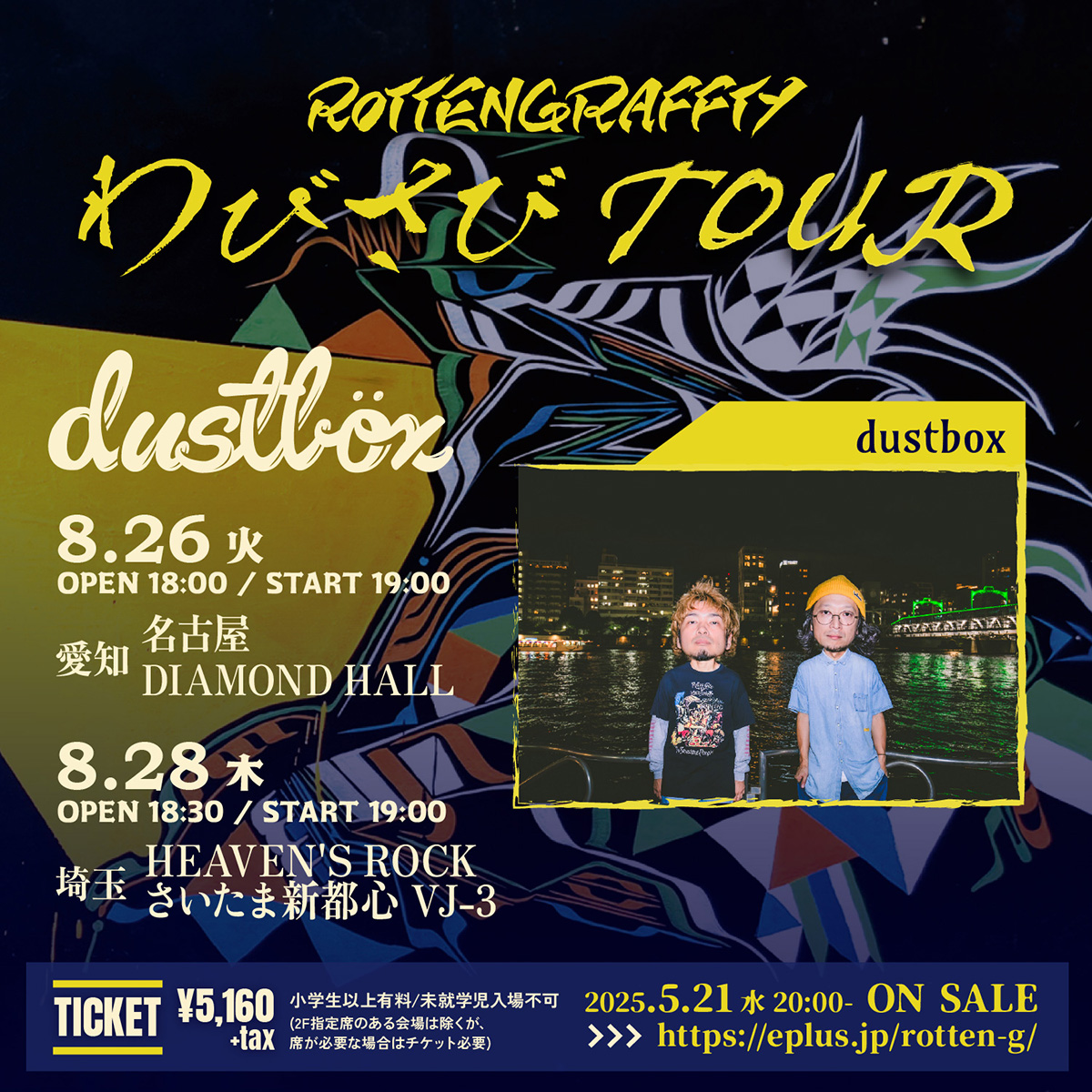 2025/08/28 - ROTTENGRAFFTY わびさびTOUR のライブイベント詳細